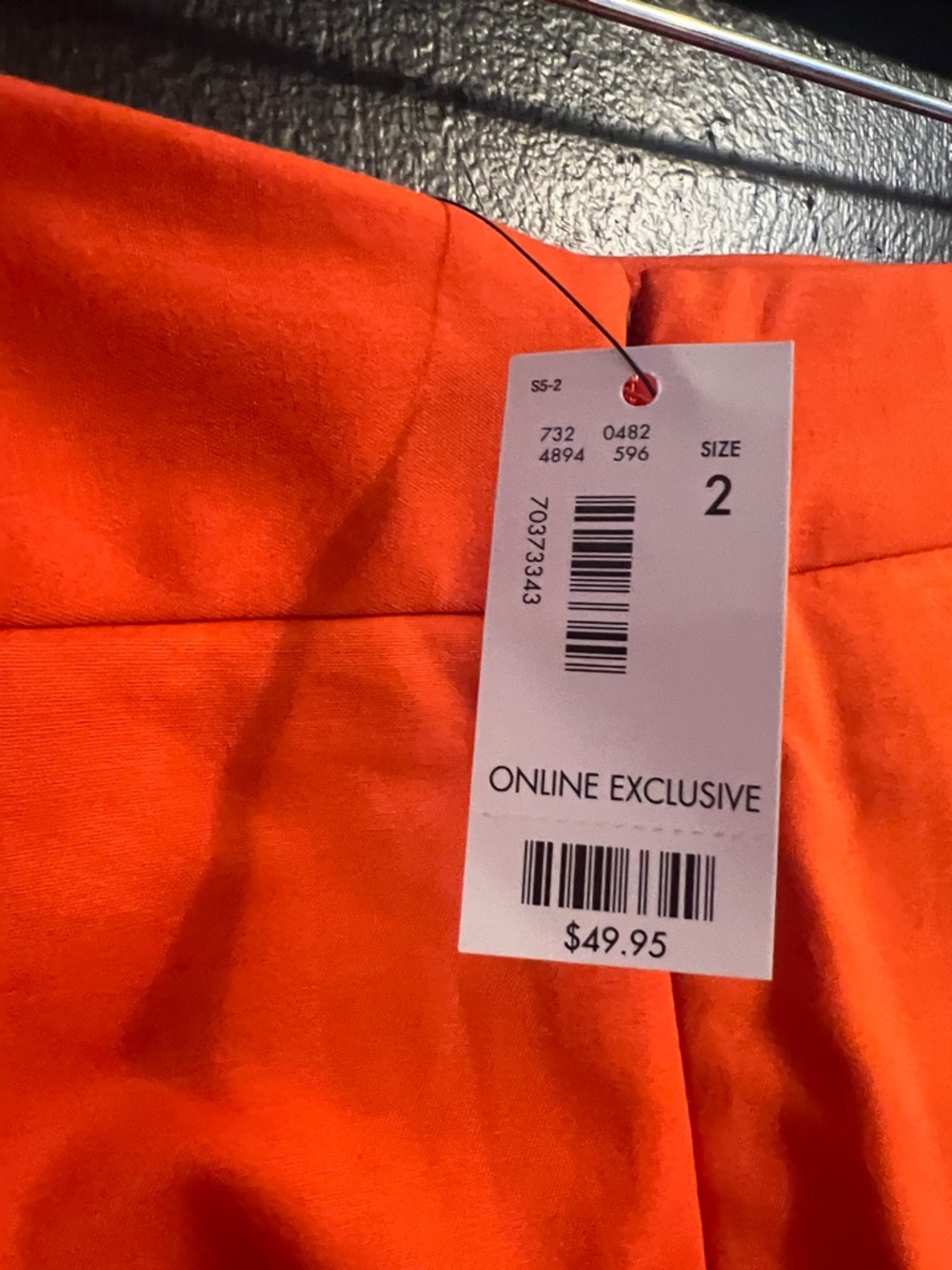 The Limited Vibrant Orange Pencil Skirt - Picture 3 of 4
